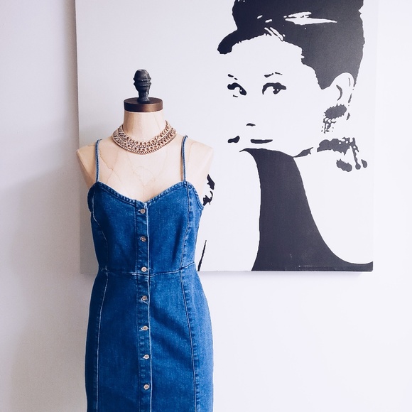 pull and bear denim dress